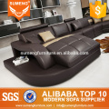 SUMENG 2015 Germany modern leather corner sofa set for living room